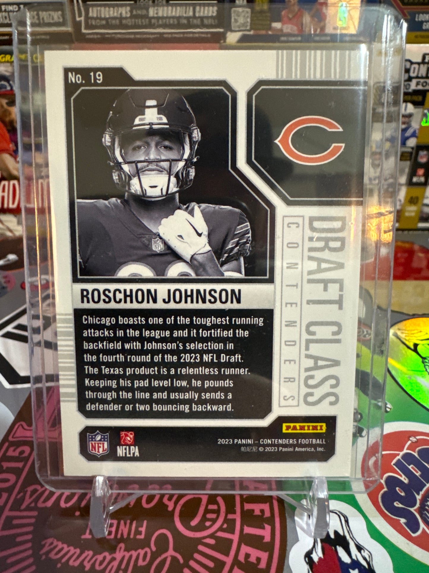 2023 Panini Contenders Draft class contenders #19 Roshon Johnson RC