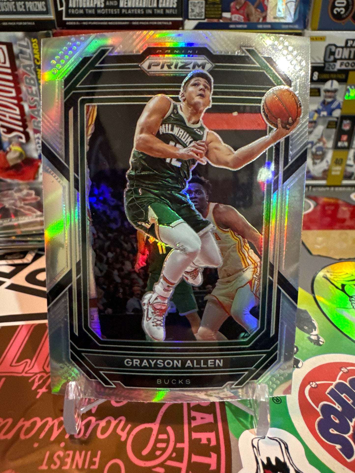 2022 Panini Prizm #98 Grayson Allen- True Silver Prizm