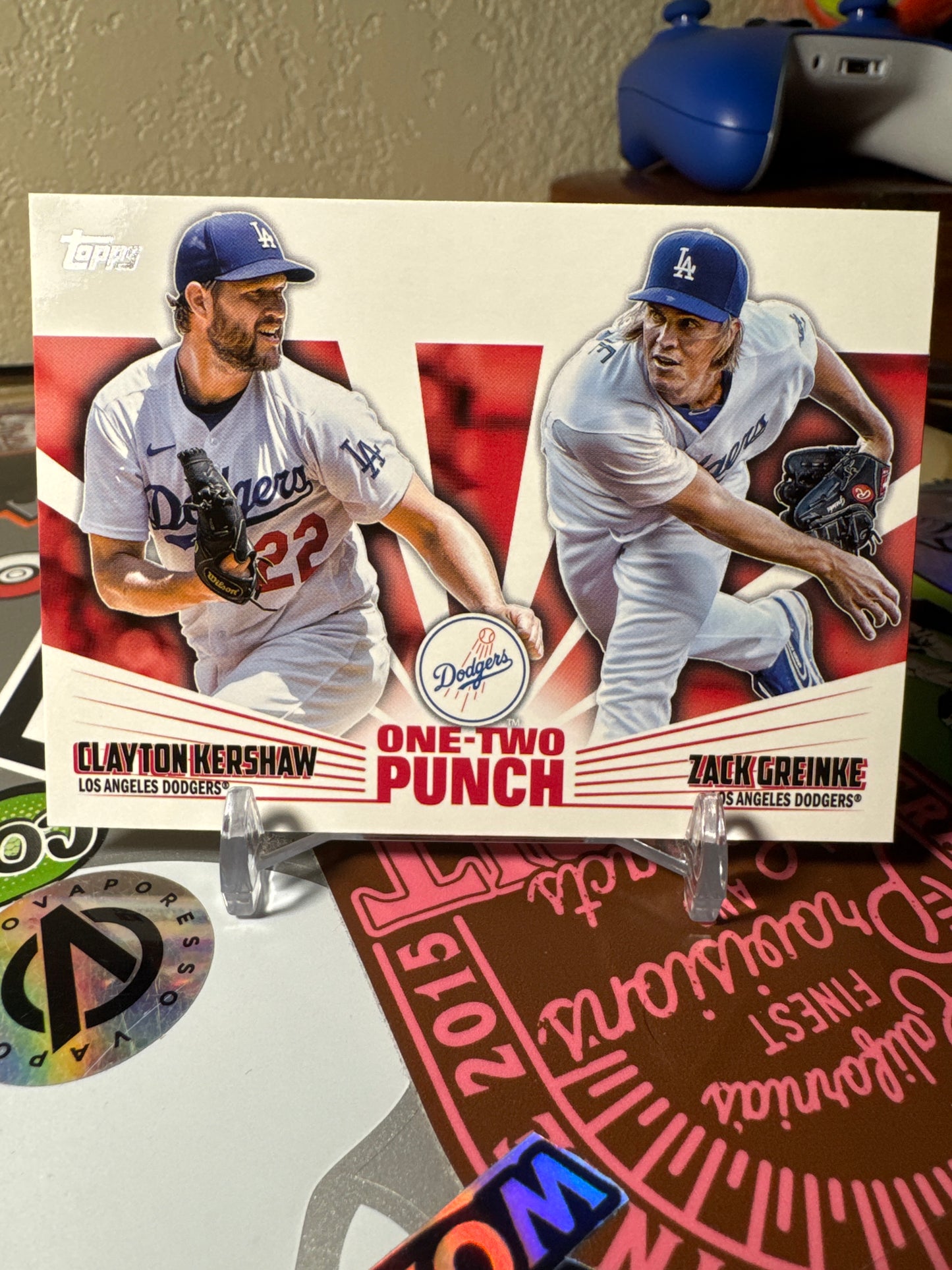 2023 Topps One-Two Punch #12P-19 Clayton Kershaw/ Zack Greinke