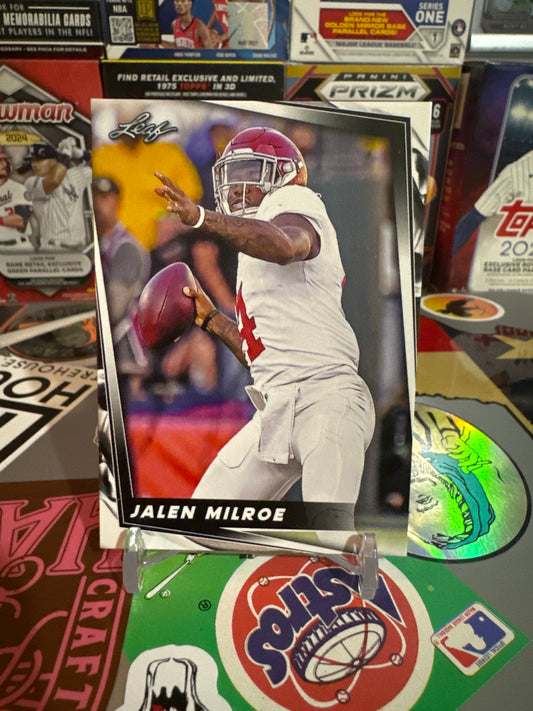 2024 Leaf Football #26 Jalen Milroe Alabama.