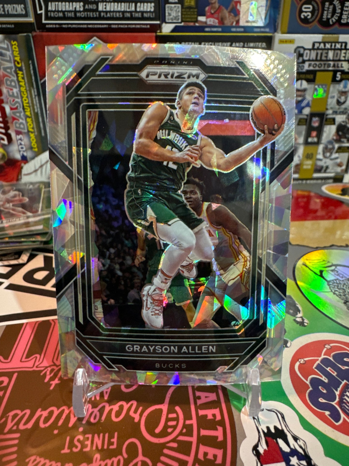 2022 Panini Prizm #98 Grayson Allen- Ice Prizm Parallel