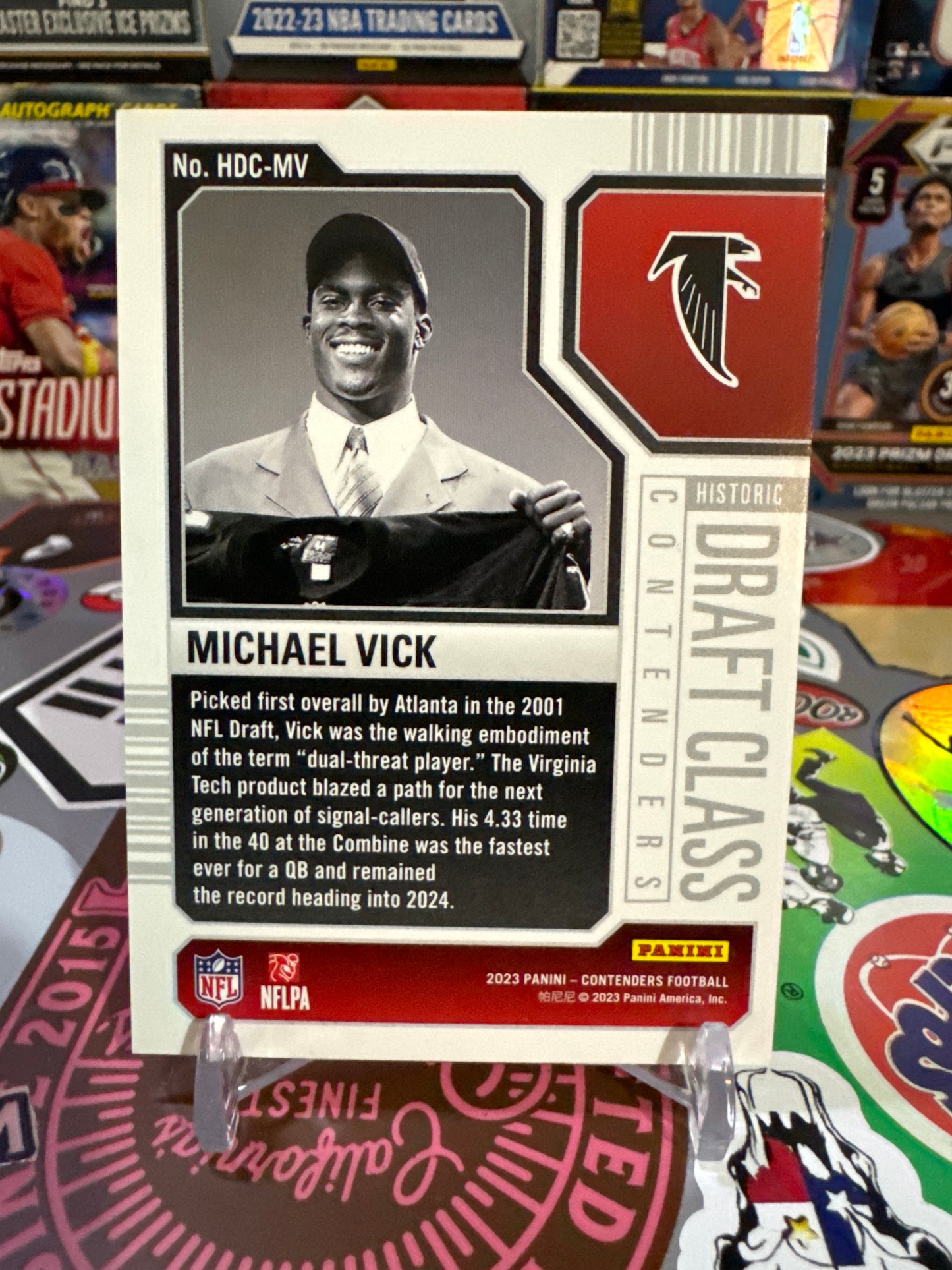 2023 Panini Contenders Historic Draft class #HDC-MV Michael Vick