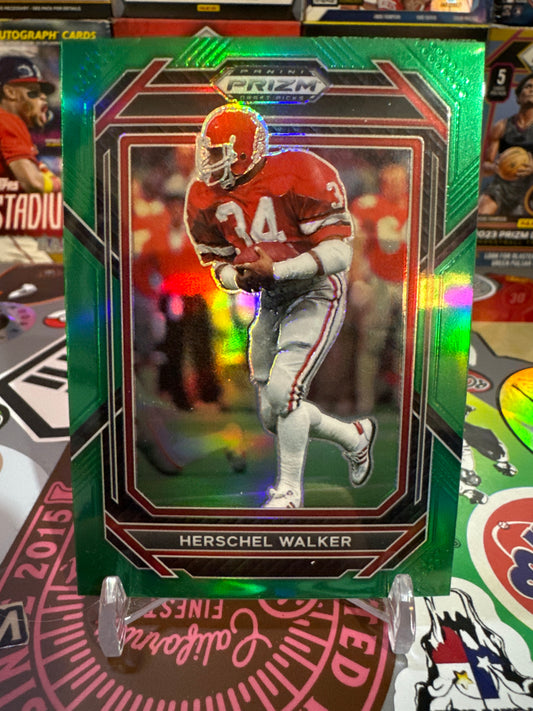 2023 Panini Prizm draft picks #42 Herschel Walker- Green Parallel Prizm