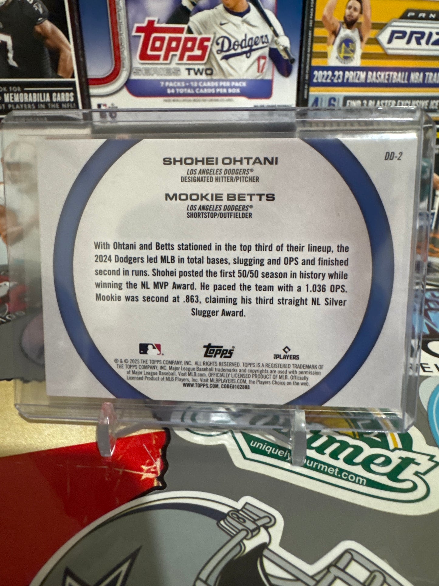 2025 Topps Series 2 Dynamic Duos #DD-2 Shohei Ohtani/ Mookie Betts