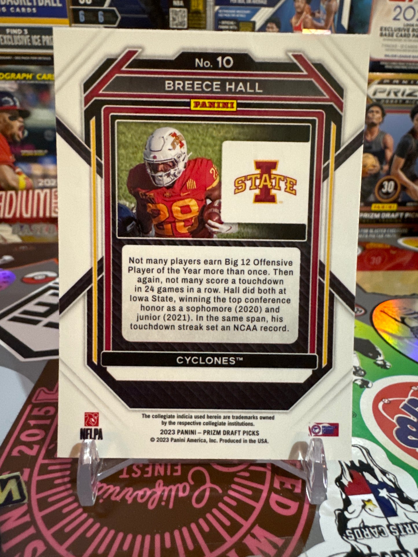 2023 Panini Prizm draft picks #10 Breece Hall