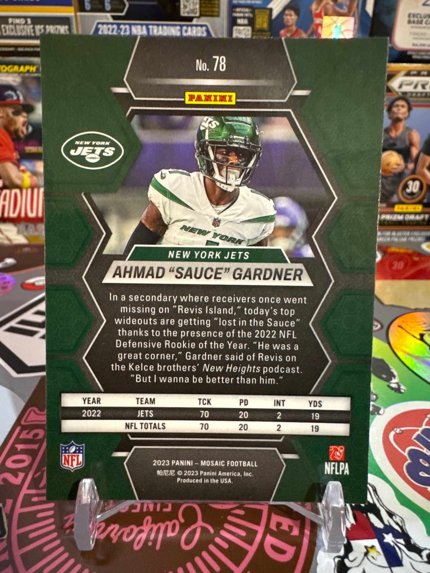 2023 Panini Mosaic #78 Ahmad “ Sauce “ Gardner