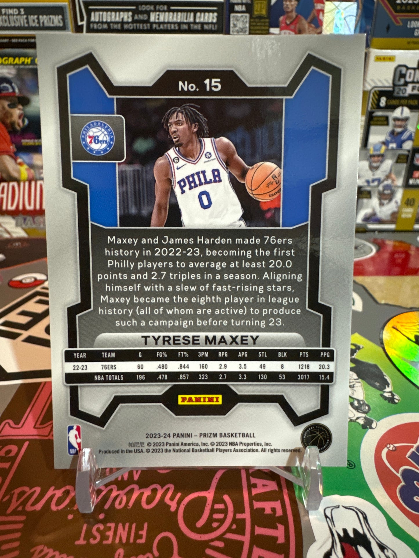 2023 Panini Prizm #15 Tyrese Maxey