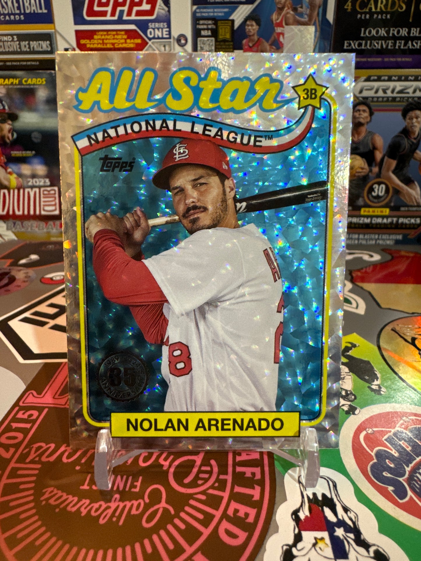 2024 Topps 1989 Topps baseball All-Star Series 2 #89ASB-10 Nolan Arenado. Silver Ice Foil