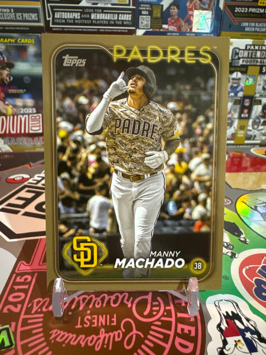 2024 Topps Series 2 #550 Manny Machado- Gold- Numbered 1258/2024