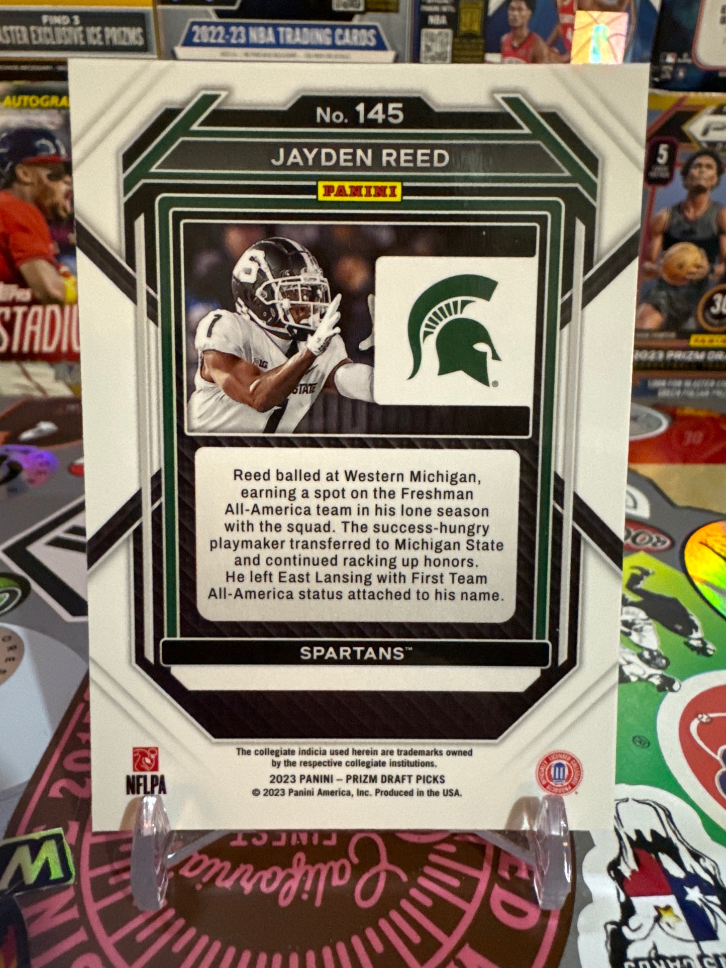 2023 Panini Prizm draft picks #145 Jayden Reed RC