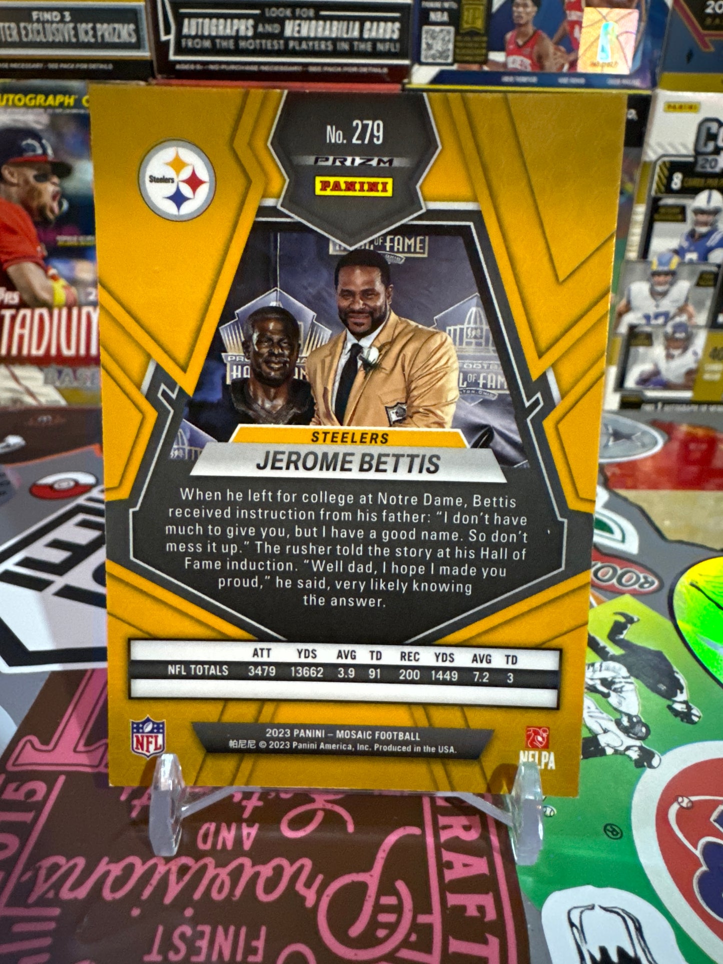 2023 Panini Mosaic Hall of fame #279 Jerome Bettis- Mosaic Parallel