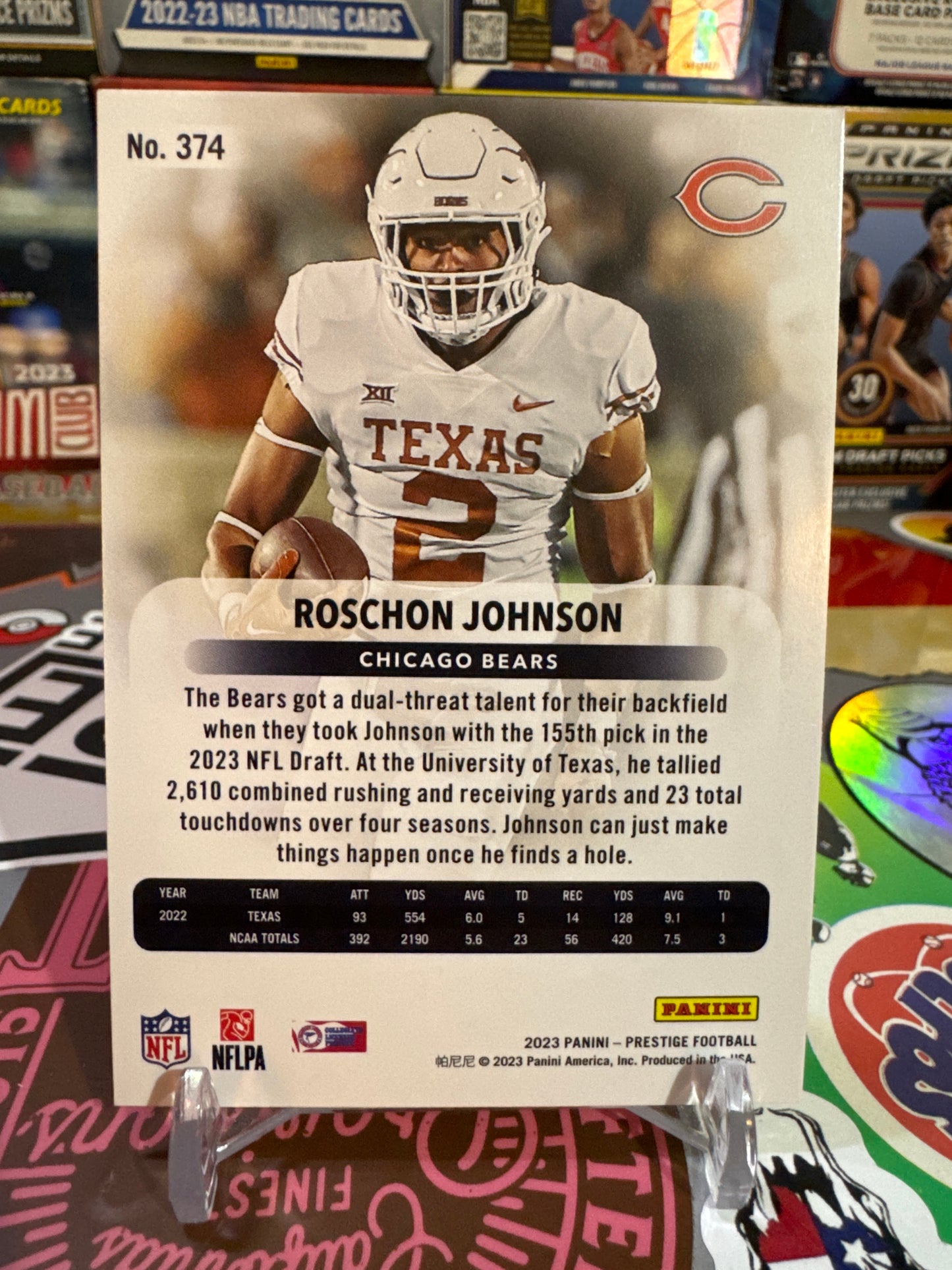 2023 Panini Prestige #374 Roschon Johnson RC