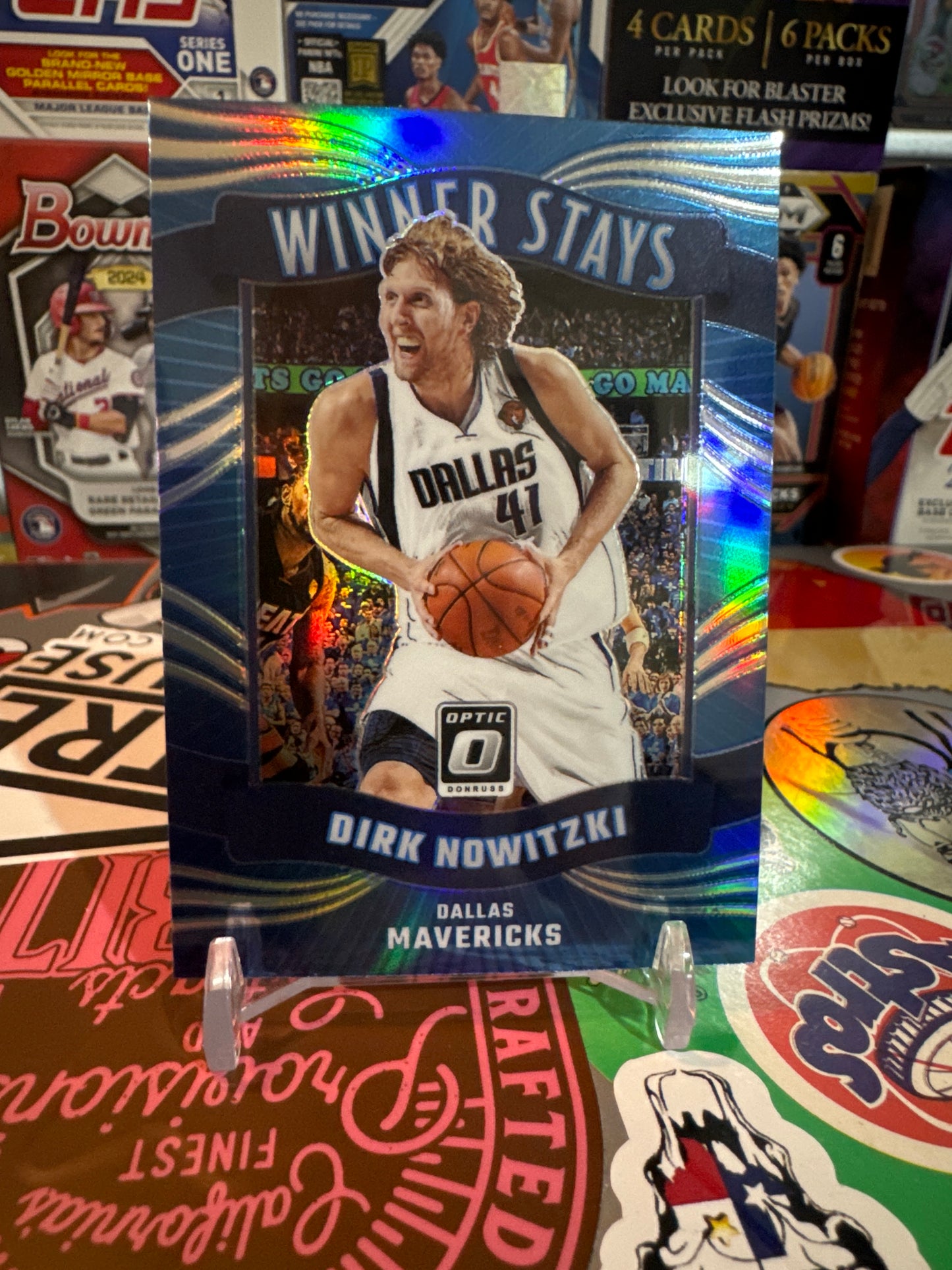 2023 Donruss Optic Winner stays #4 Dirk Nowitzki