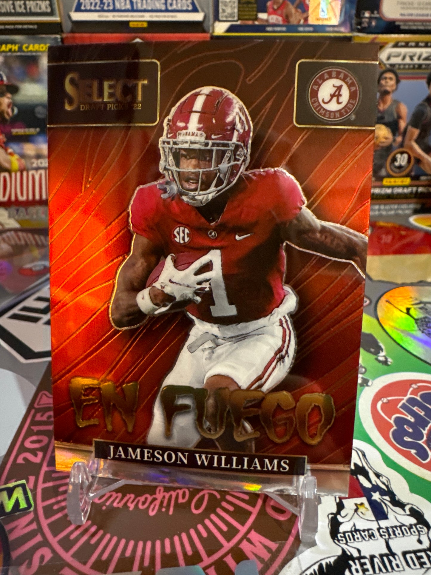 2022 Panini Select draft picks En Fuego #EN- JW Jameson Williams