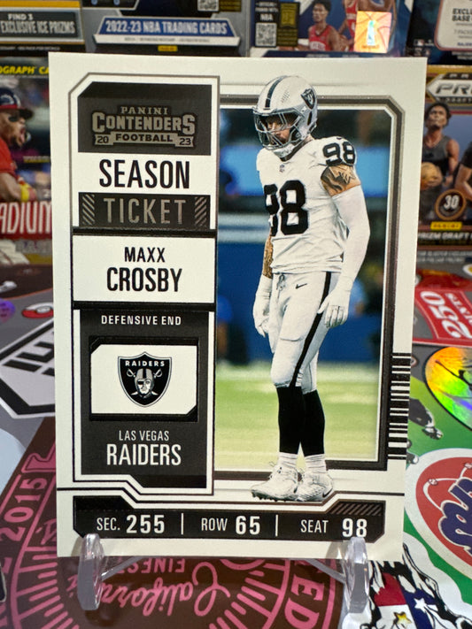 2023 Panini Contenders Season ticket  #56 Maxx Crosby