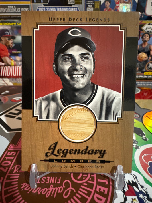 2001 Upper Deck Legendary Lumber #L-JB Johnny Bench. Game Used Bat