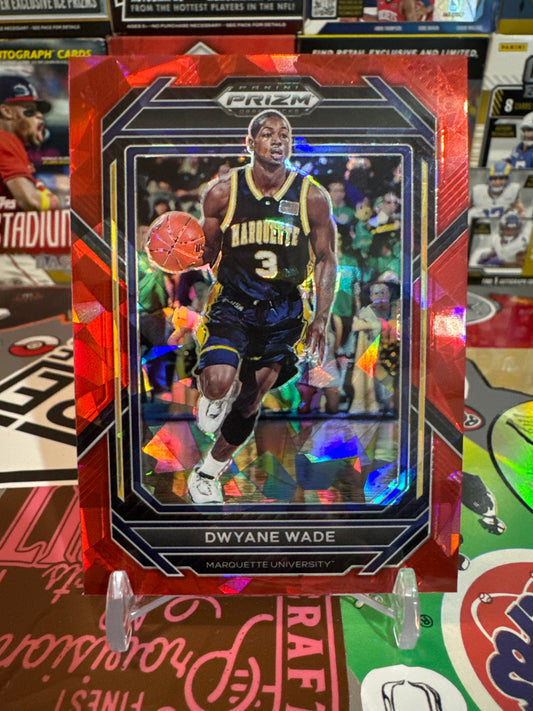 2023 Panini Prizm draft picks #99 Dwayne Wade- Red Ice Parallel