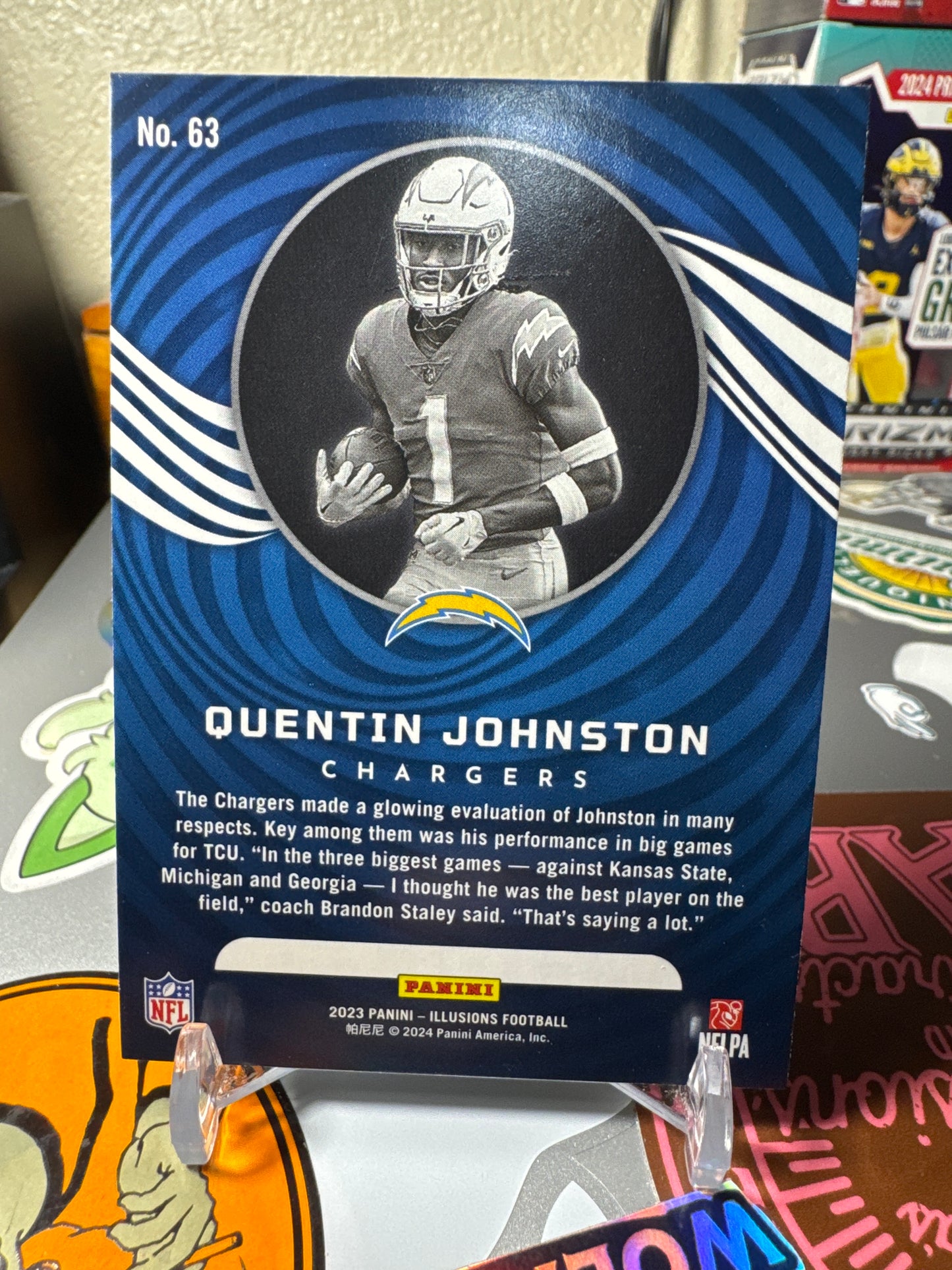 2023 Panini Illusions #63 Quentin Johnston RC