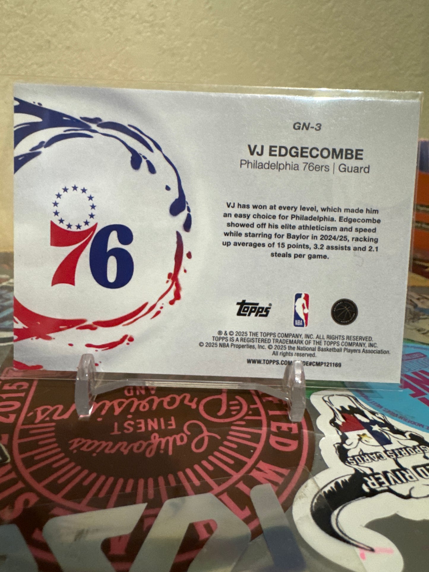 2025 Topps Generation Now #GN-3 VJ Edgecombe RC