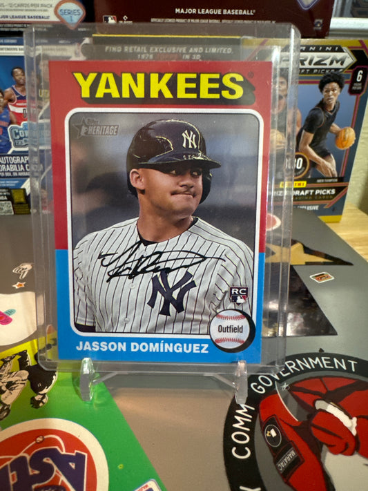 2024 Topps Heritage #399 Jasson Dominguez RC