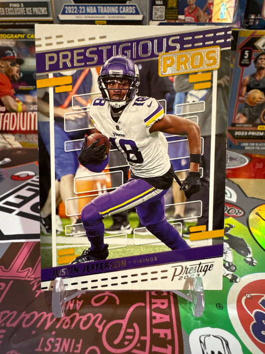 2023 Panini Prestige. Prestigious Pros #3 Justin Jefferson