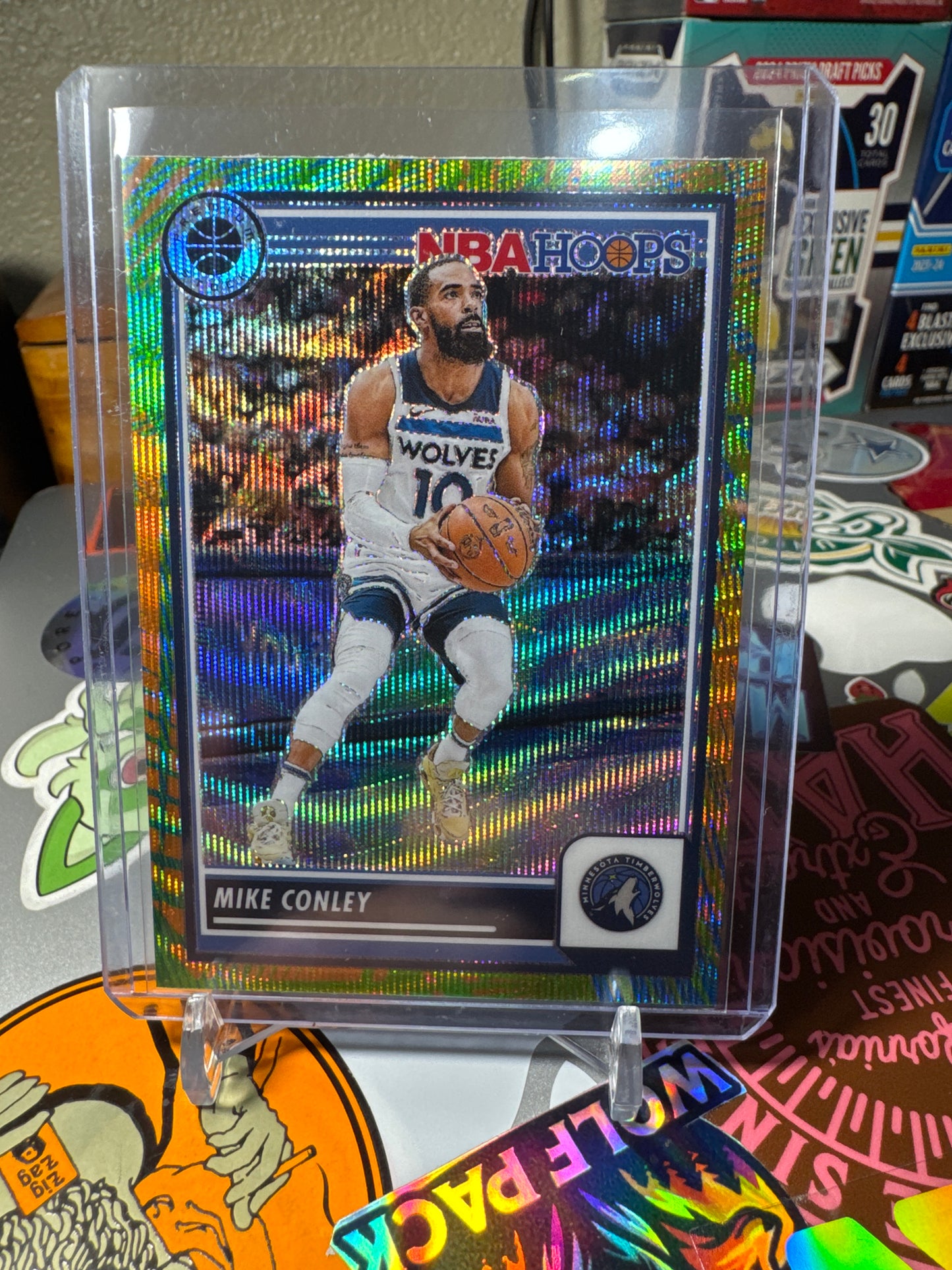 2023 Panini Hoops #91 Mike Conley- Multi Wave Parallel